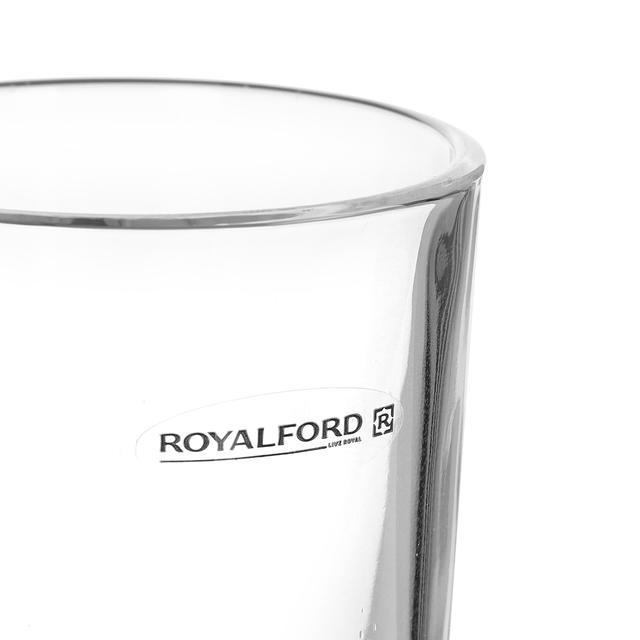 Royalford RF1385-GT6 265ml 6Pcs Glass - Water Cup Drinking Glass | Ideal for Party Picnic BBQ Camping Garden | Ideal for Water Wine Whisky Drinking & More - SW1hZ2U6NDAzNDEy