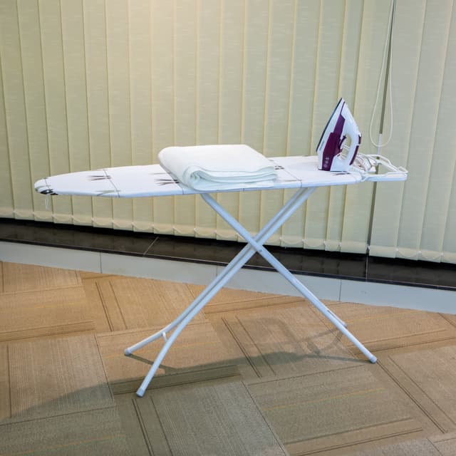 Royalford RF1510IB Mesh Ironing Board 134cmx33cmx88cm - Portable, Steam Iron Rest, Heat Resistant Cover |Lightweight Board with Adjustable Height & Rubber Feet Cover - 173162