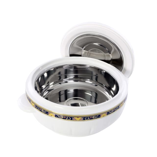 Royalford 2500 Ml Litre Classic Casserole - Thermal Casserole Dish - Double Wall Insulated Serving