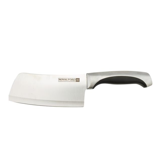 Royalford 6" Cleaver Knife -Razor Sharp Meat Cleaver Stainless Steel Vegetable Kitchen Knife - SW1hZ2U6Mzk3ODc5