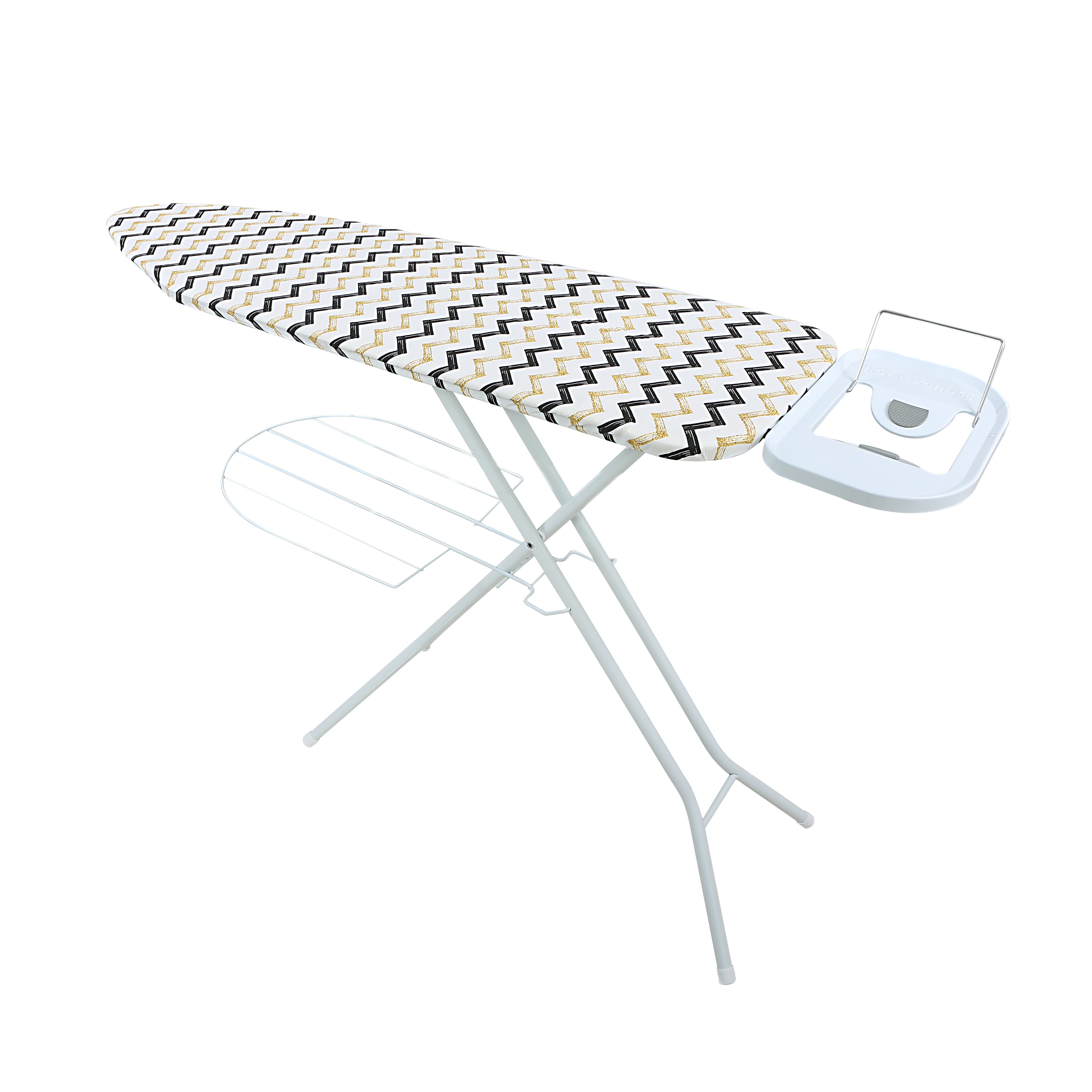 Royalford 122 X 38 Cm Ironing Board With Steam Iron Rest, Heat Resistant, Contemporary Lightweight