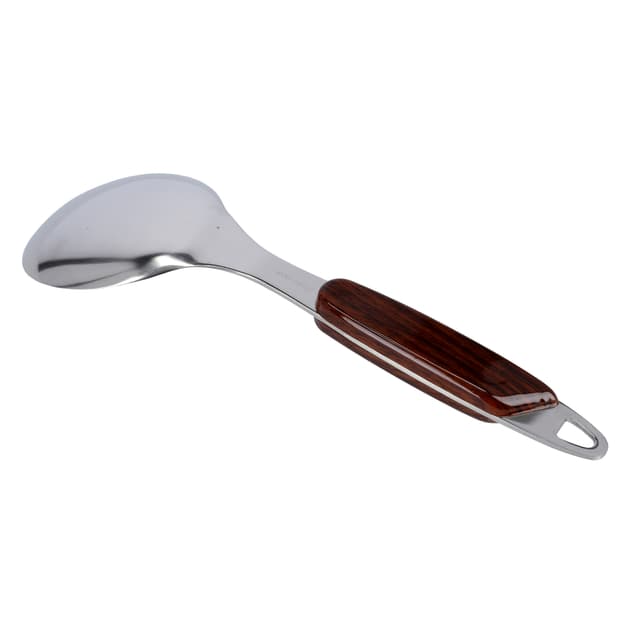 Royalford Highly Durable Stainless Steel Rice Spoon with Wooden Handle & Dishwasher Safe RF2060SP