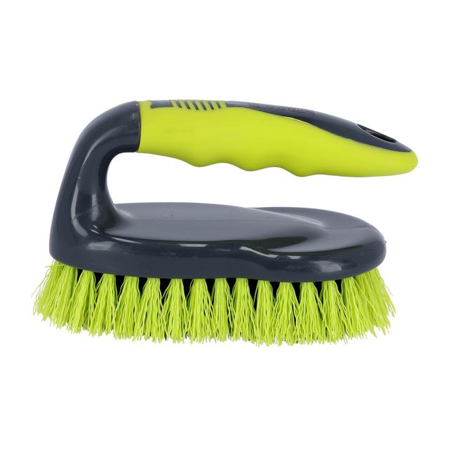 Royalford Floor/Dish Brush, with Gripped Handle, RF2356GR | Flexible Stiff Bristles | Heavy Duty Brush for Bathroom, Shower, Sink, Carpet, Floor - SW1hZ2U6NDIyMDE5