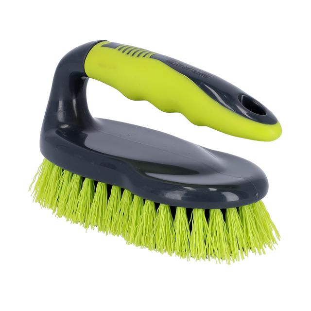 Royalford Floor/Dish Brush, with Gripped Handle, RF2356GR | Flexible Stiff Bristles | Heavy Duty Brush for Bathroom, Shower, Sink, Carpet, Floor - SW1hZ2U6NDIyMDMz