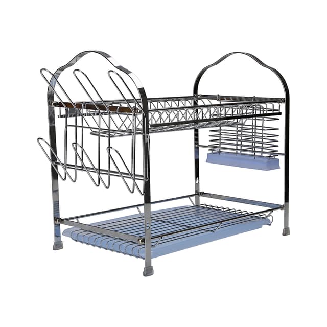 شبك مواعين رفين رويال فورد Royalford RF2563 Kitchen Stainless Steel Dish Drainer Rack