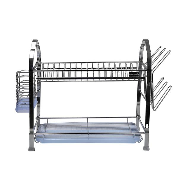 شبك مواعين رفين رويال فورد Royalford RF2563 Kitchen Stainless Steel Dish Drainer Rack - SW1hZ2U6MzY2NDAz