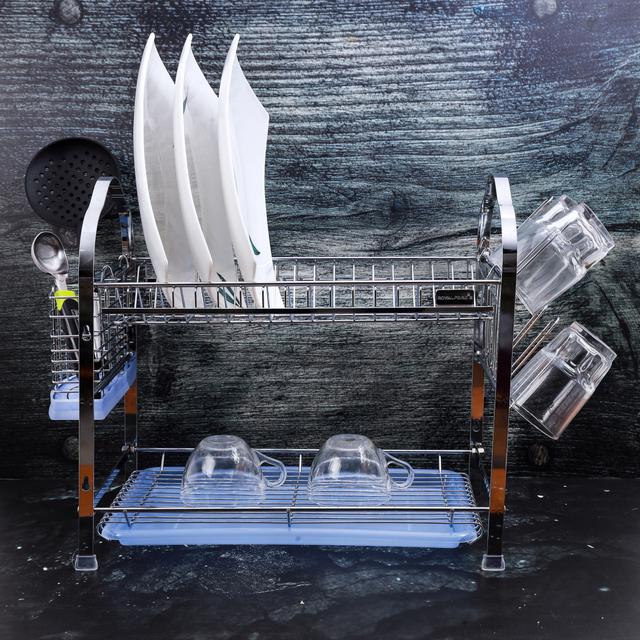 شبك مواعين رفين رويال فورد Royalford RF2563 Kitchen Stainless Steel Dish Drainer Rack
