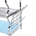 سلة مواعين ثلاث طبقات لون ازرق من رويال فورد Royalford RF2569 3 Layer Wall Hanging Dish Rack with Drainer Tray Multi Purpose Detachable Draining Board with Drip Tray