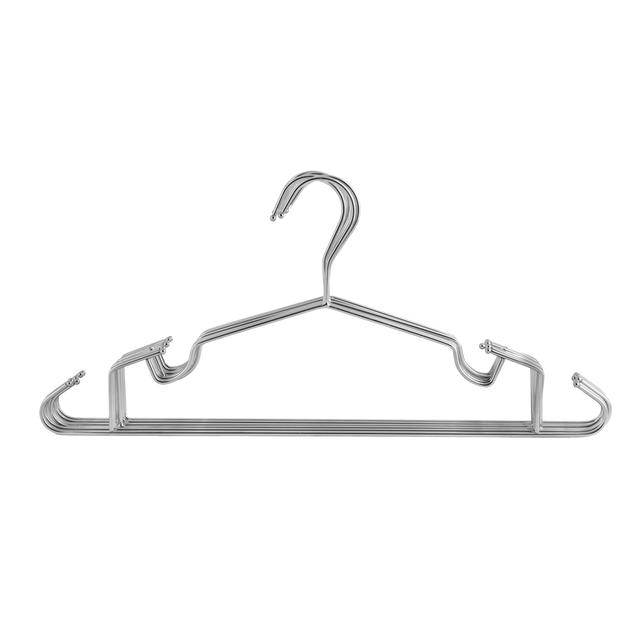 Royalford RF2575 Metal Hangers Set of 6 Pcs - Home Premium Coat Hangers Set for General Use - 360 Rotating Swivel Hook, for Ties - High-Quality Metal Construction, & Non-Slip Design - SW1hZ2U6MzY4ODcy