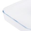 Royalford 1.5L Glass Baking Tray - Square Roasting & Baking Tray - Oven Safe Glass Roaster Pan