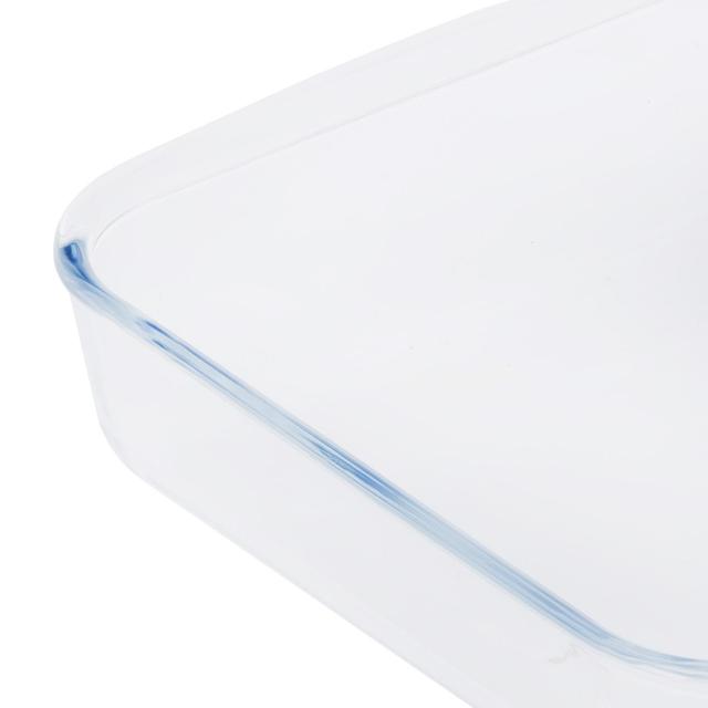 Royalford 1.5L Glass Baking Tray - Square Roasting & Baking Tray - Oven Safe Glass Roaster Pan