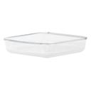 Royalford 1.5L Glass Baking Tray - Square Roasting & Baking Tray - Oven Safe Glass Roaster Pan