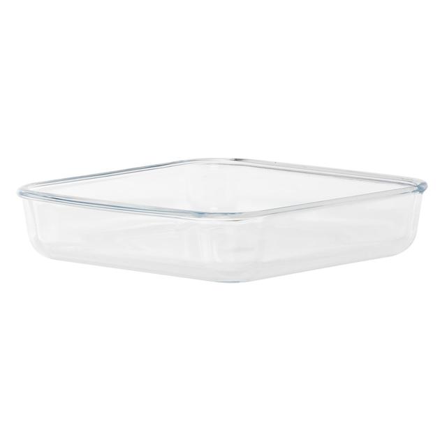 Royalford 1.5L Glass Baking Tray - Square Roasting & Baking Tray - Oven Safe Glass Roaster Pan