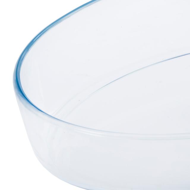 Royalford Glass Oval Casserole, 4.5 L Plus Glass Lid 1.3 L, Oval Glass Oven Baking Dish, Glass Bake - SW1hZ2U6NDEzMzg0