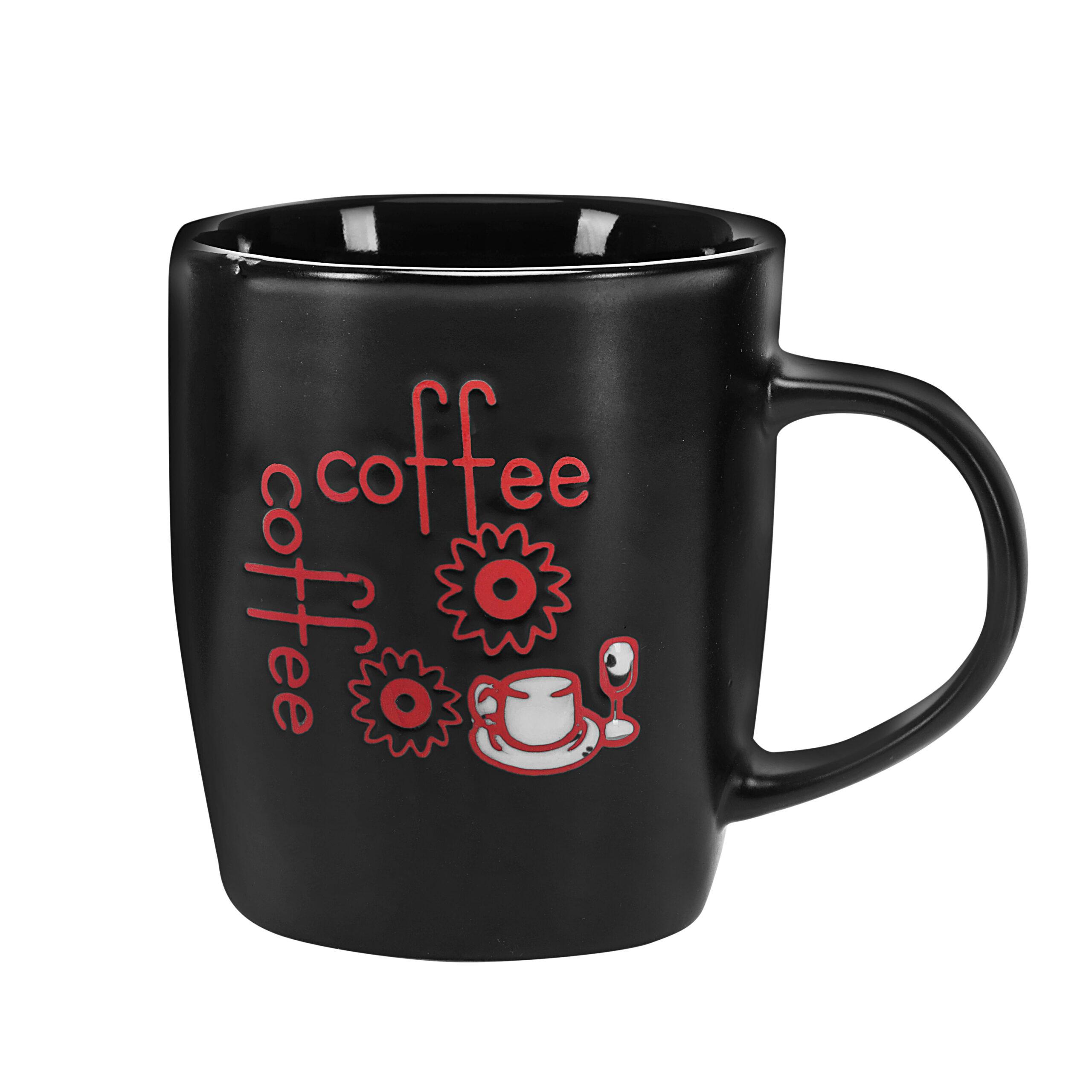 Royalford 355Ml Reusable Ceramic Mug - Portable Lightweight With Cool Touch Handle Large Coffee