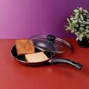 Royalford Frying Pan, 24 Cm - Aluminum Non-Stick Fry Pan - Ergonomic Handle - Saute Pan/Deep Frying