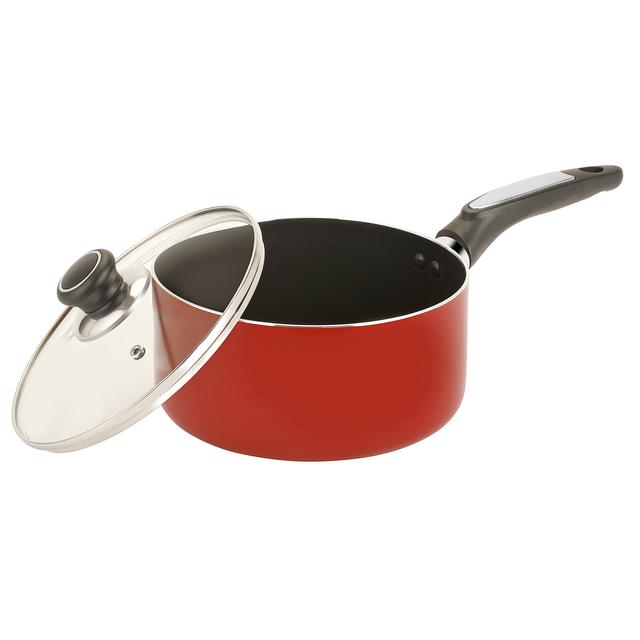 قدر طهي (مقلاة) 18 سم Royalford 18Cm Aluminium Non-Stick Small Enamel Saucepan With Lid - SW1hZ2U6MzY3NTQy