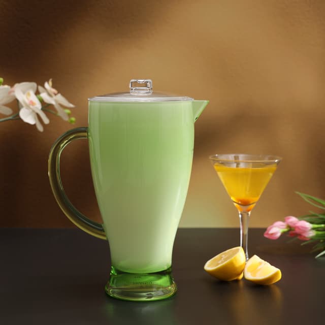 Royalford RF345N 2L Acrylic Jug - Acrylic Plastic Large Drink Jug with Comfortable Handles & Leak Proof Lid | Juice Jug Water Pitcher Juice Cold Tea Milk Bottle Pot Container for Restaurants Home