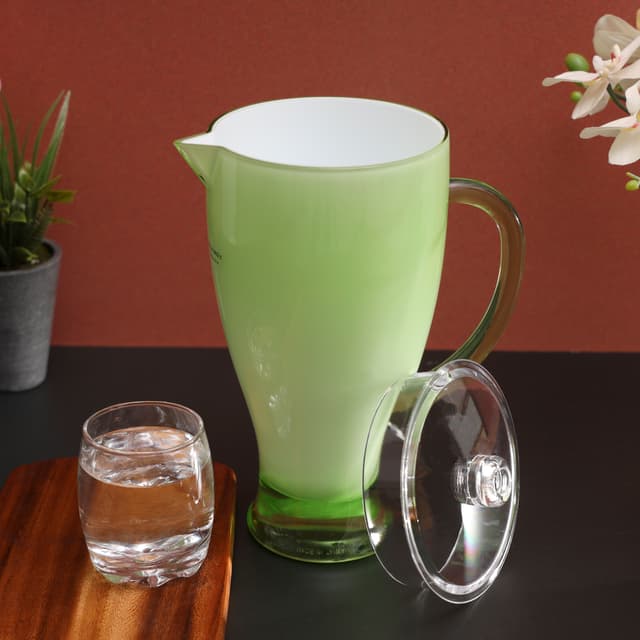 Royalford RF345N 2L Acrylic Jug - Acrylic Plastic Large Drink Jug with Comfortable Handles & Leak Proof Lid | Juice Jug Water Pitcher Juice Cold Tea Milk Bottle Pot Container for Restaurants Home