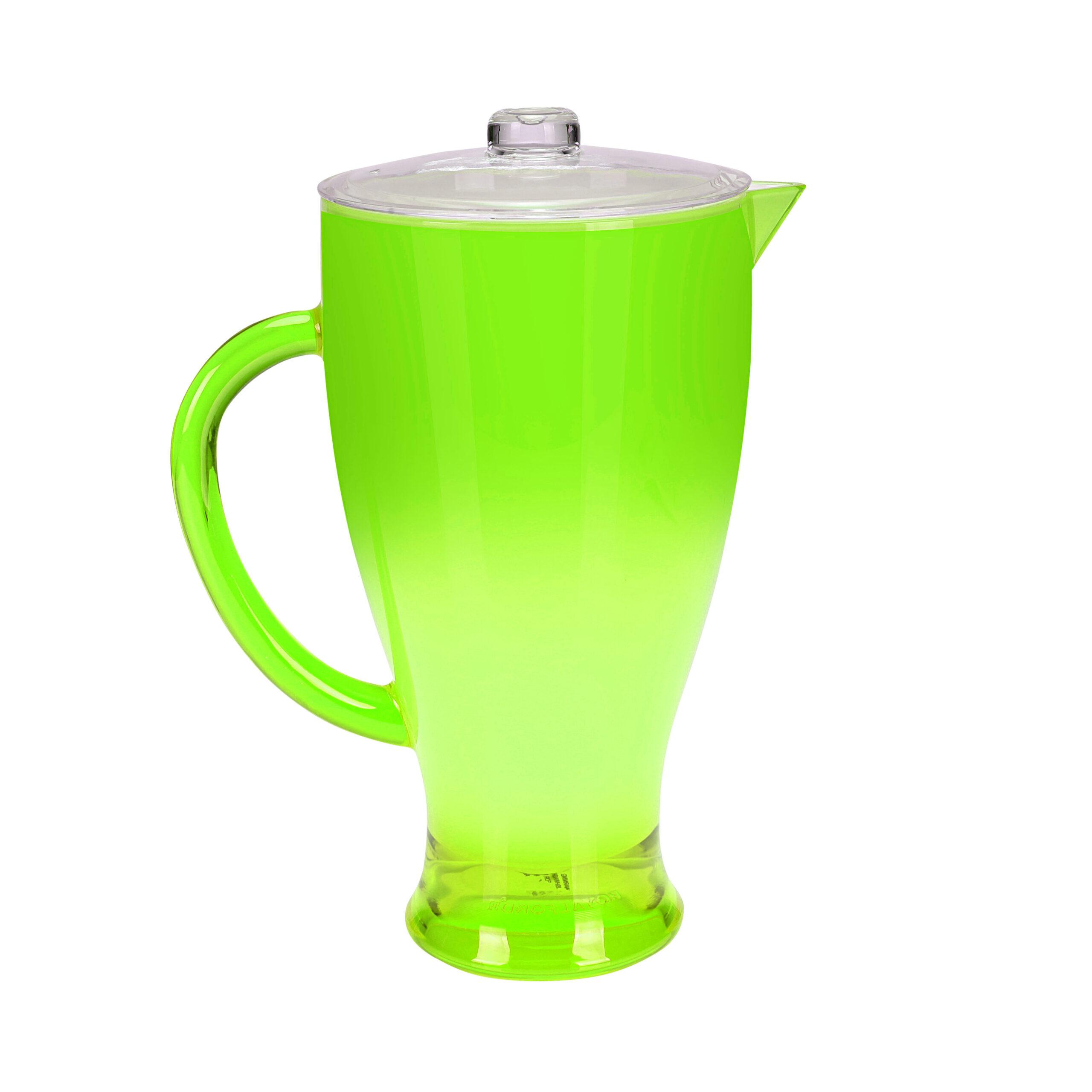 Royalford RF345N 2L Acrylic Jug - Acrylic Plastic Large Drink Jug with Comfortable Handles & Leak Proof Lid | Juice Jug Water Pitcher Juice Cold Tea Milk Bottle Pot Container for Restaurants Home