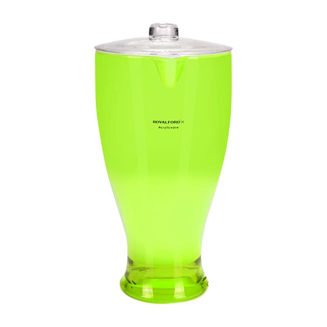 Royalford RF345N 2L Acrylic Jug - Acrylic Plastic Large Drink Jug with Comfortable Handles & Leak Proof Lid | Juice Jug Water Pitcher Juice Cold Tea Milk Bottle Pot Container for Restaurants Home