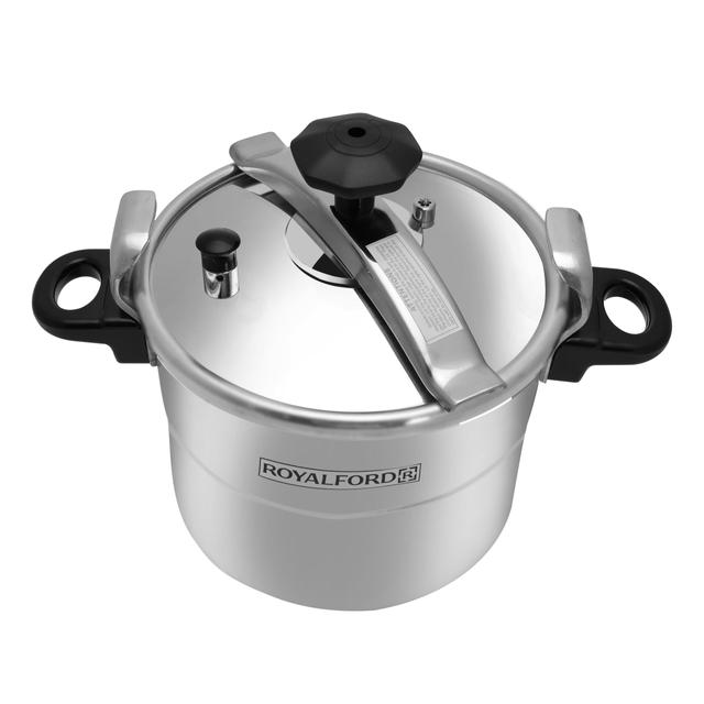 Royalford Aluminium Pressure Cooker - Lightweight & Durable Home Kitchen Pressure Cooker With Lid - SW1hZ2U6MzgwNTE2