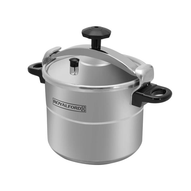 Royalford Aluminium Pressure Cooker - Lightweight & Durable Home Kitchen Pressure Cooker With Lid - SW1hZ2U6MzgwNTE4