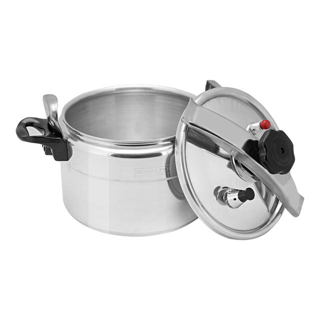 Royalford Aluminium Pressure Cooker - Lightweight & Durable Home Kitchen Pressure Cooker With Lid - SW1hZ2U6MzgwNTMx