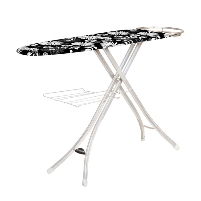 Royalford Mesh Ironing Board With Attached Cloth Rack,122X38Cm - 180090