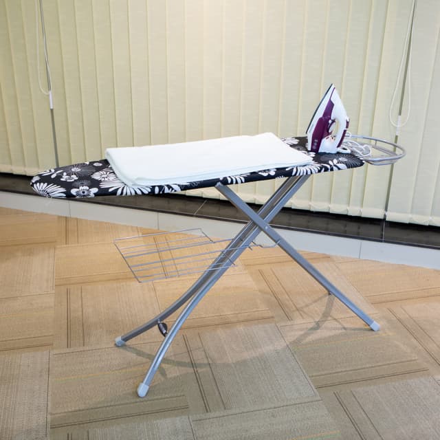 Royalford Mesh Ironing Board With Attached Cloth Rack,122X38Cm - 180064