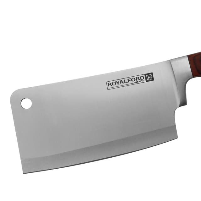 سكين ساطور 6 إنش Royalford Cleaver Knife With Wooden Handle