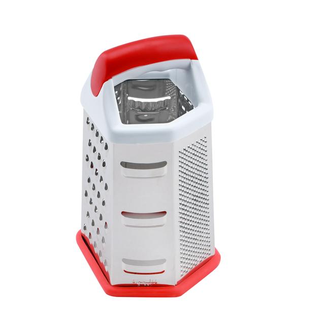 Royalford Stainless Steel Grater - 6 Slided Hand Held Grater/Slicer/Chopper/Zester For Vegetables - SW1hZ2U6Mzg5ODg1