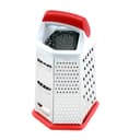 مبشرة ستانلس ستيل 6 اوجه احمر رويال فورد Royalford Stainless Steel Grater - 6 Slided Hand Held Grater/Slicer/Chopper/Zester For Vegetables - 171288