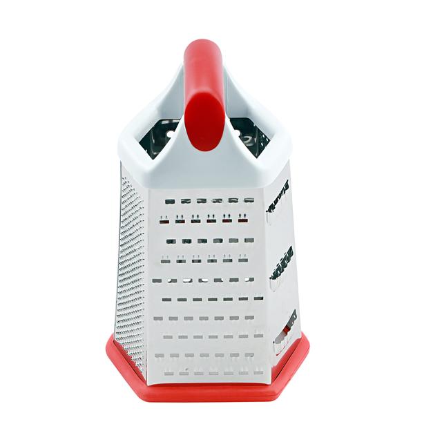 Royalford Stainless Steel Grater - 6 Slided Hand Held Grater/Slicer/Chopper/Zester For Vegetables - SW1hZ2U6Mzg5ODcz