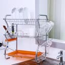 سلة تجفيف الصحون ( 3 رف ) - فضي Royalford - Dish Rack With Cutlery Holder