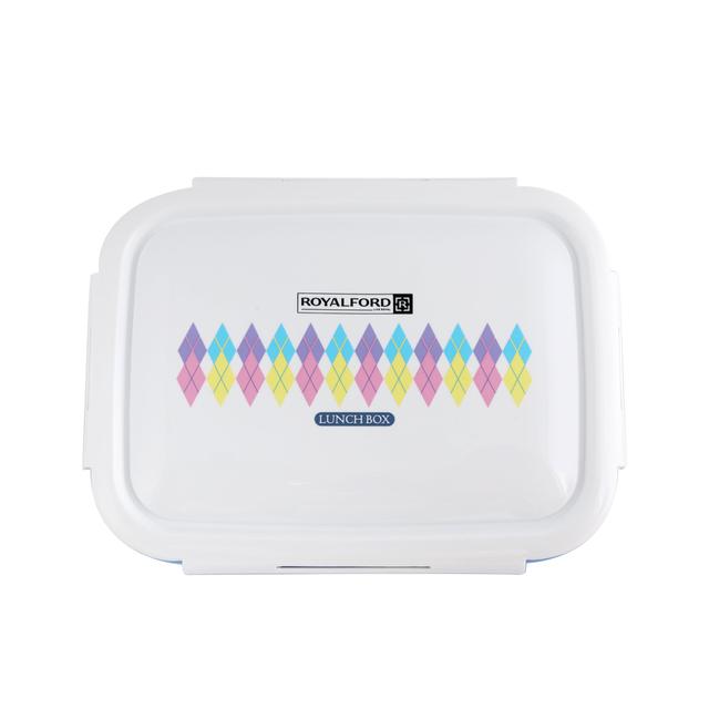 Royalford Air Tight Lunch Box - Compact Leak-Proof & Airtight Lid Rectangular Food Storage Container - SW1hZ2U6MzkxMjU0