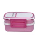 حافظة طعام مزدوجة طبقتين مع غطاء Royalford - Double Layer Air Tight Lunch Box - 2 Compartment Leak-Proof - 287381