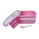 Royalford Double Layer Air Tight Lunch Box - 2 Compartment Leak-Proof & Airtight Lid Food Container - SW1hZ2U6MzkwNjM0