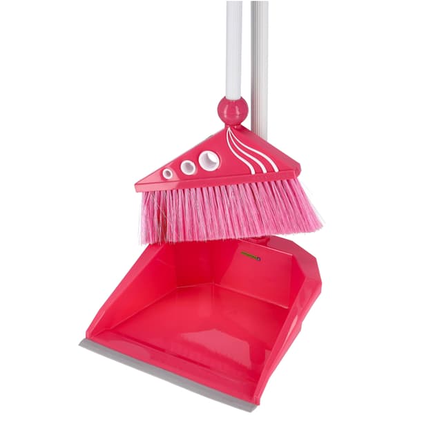 طقم مكنسة مع جاروف رويال فورد Royalford Plastic Broom with Dustpan Set - 174912