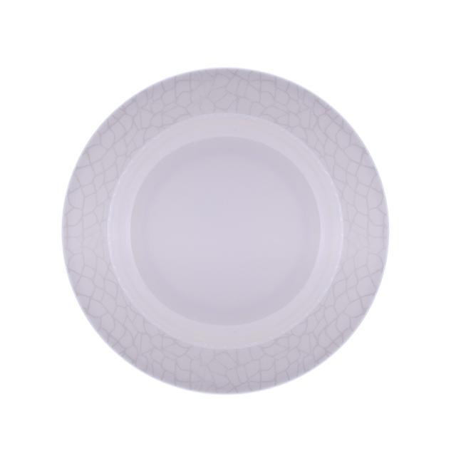 Royalford 8" Melamine Ware Deep Plate - Soup Deep Plate Pasta Plate - SW1hZ2U6Mzk4MDQ4