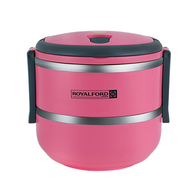 Royalford Double Layer Lunch Box - Leak-Proof & Airtight Lid Food Storage Container - High-Quality