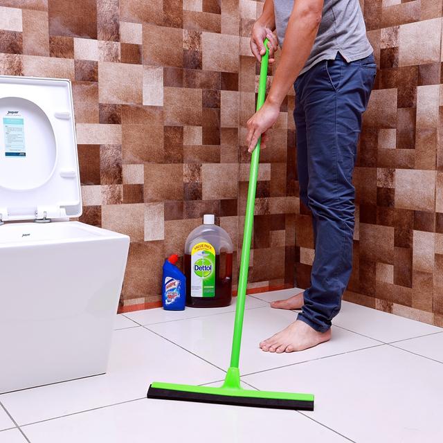 Royalford Floor Wiper - Commercial Standard Floor Squeegee Long Handle For Wet Room, Floor, Windows