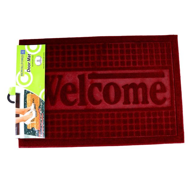 Royalford Rubber Mat 40*36Cm - Home, Shop Outdoor Rubber Entrance Mats Anti Fatigue None Slip Indoor - SW1hZ2U6MzkxMDg3