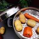 Royalford 9L 2 Layer Stainless Steel Steamer - Steamer Pot, Heat Resistant With Durable & Comfortable