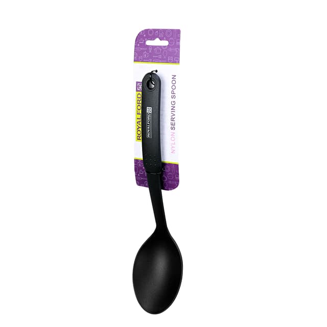 ملعقة مقاومة للحرارة أسود رويال فورد Royalford Nylon Serving Spoon 30 Cm