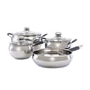 مجموعة القدور من ستانلس ستيل عدد 4 من رويال فورد Casserole Saucepan Pots With Lids And Frypan - 287683