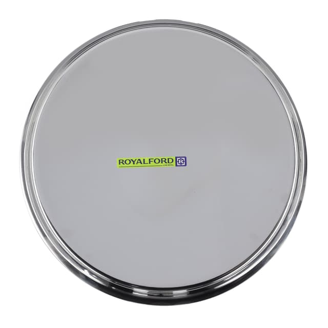 صينية تقديم دائرية ستانلس ستيل - 13 بوصة Stainless Steel Thali Plate - Royalford