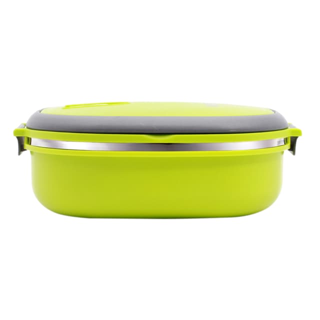 Royalford S/S Lunch Box (square)/Green 1X36