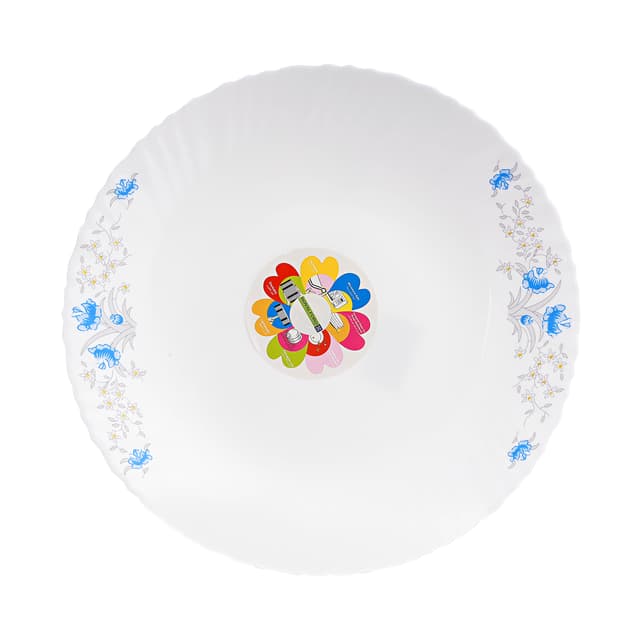 صحن تقديم زجاجي أوبال 10.5 بوصة Royalford - 10.5" Opal Ware Dinner Plate - Soup Plates Pasta Plates