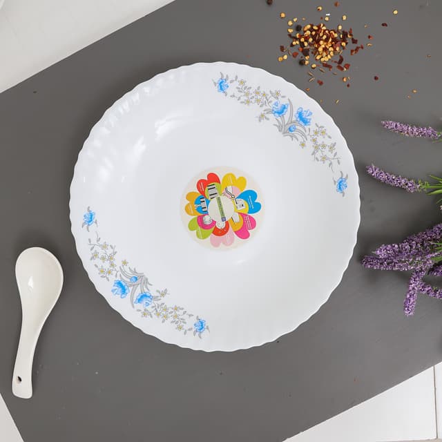 صحن شوربة رومنسي 9.5 بوصة اوبل وير رويال فورد Royalford Opal Ware Romantic Soup Plate, 9.5 Inch